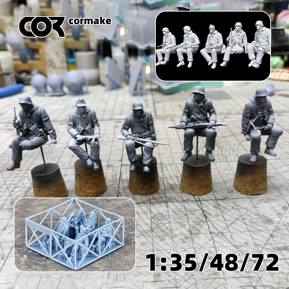 3D Printing Construction - Assembly 3d Resin Group of Resting