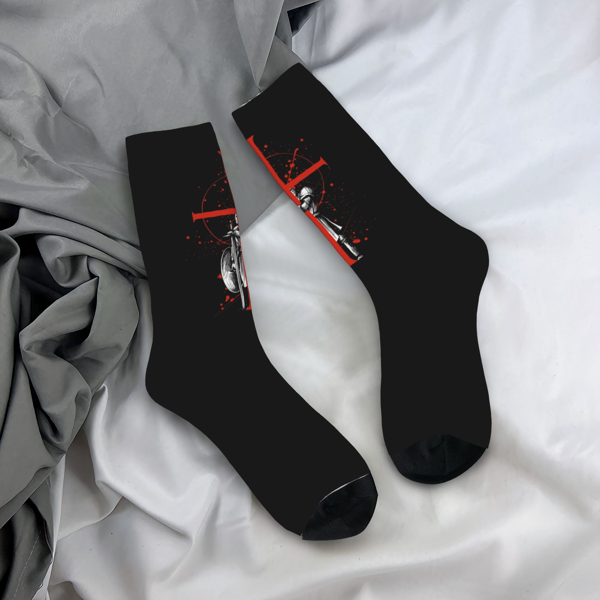 3D Printing Youtube - Custom Cool Knights Templar Socks Women