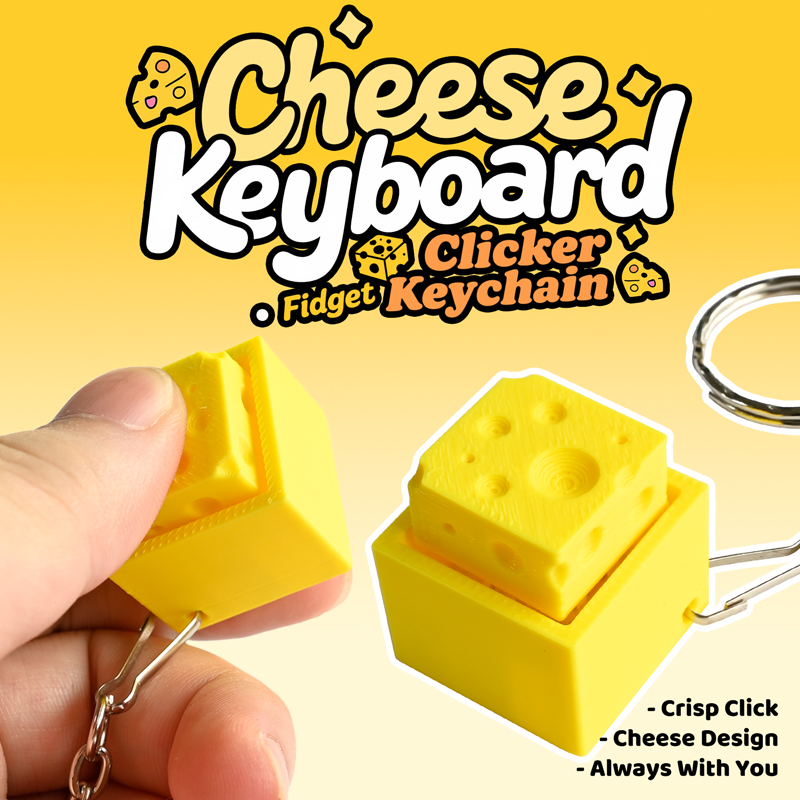 3D Printed Cheesy Key Fidget C - 3D Printing Toys ulasan dan harga