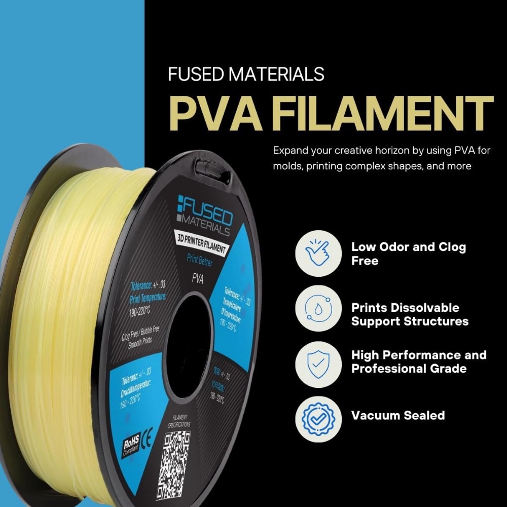Water-Soluble PVA Filament 1.7 - 3D Printing Nylon Filament ulasan dan harga