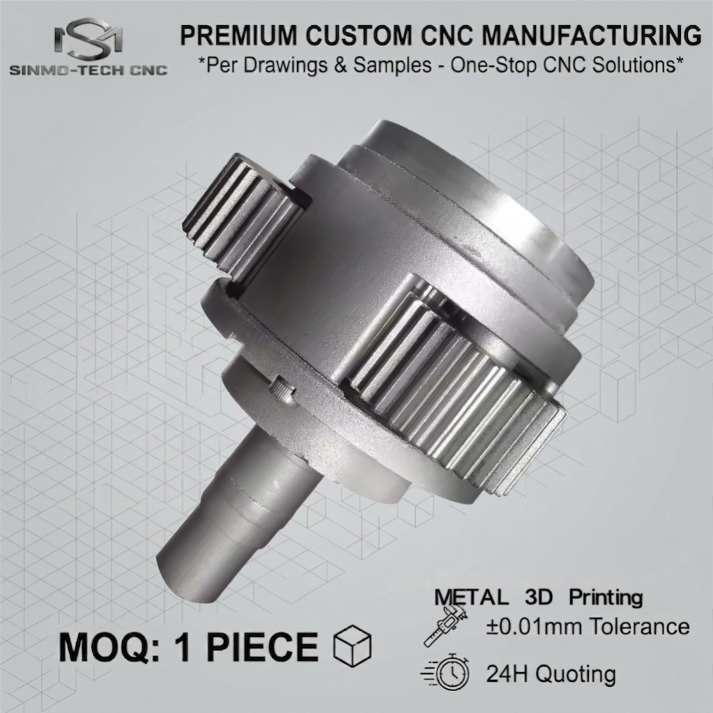 Custom Titanium 3D Printing Se - 3D Printing File ulasan dan harga