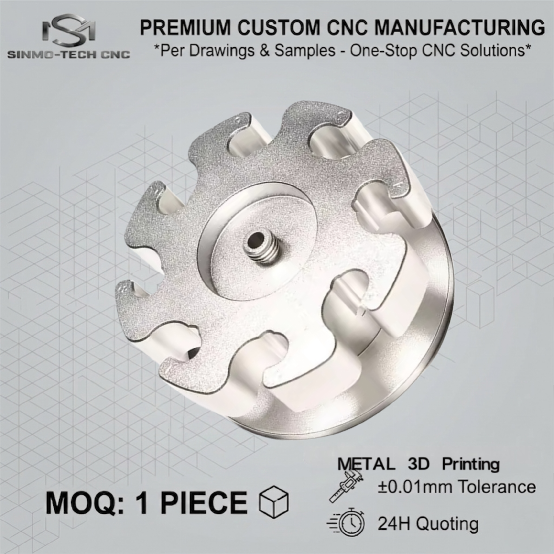 Custom Titanium 3D Printing Se - 3D Printing File ulasan dan harga