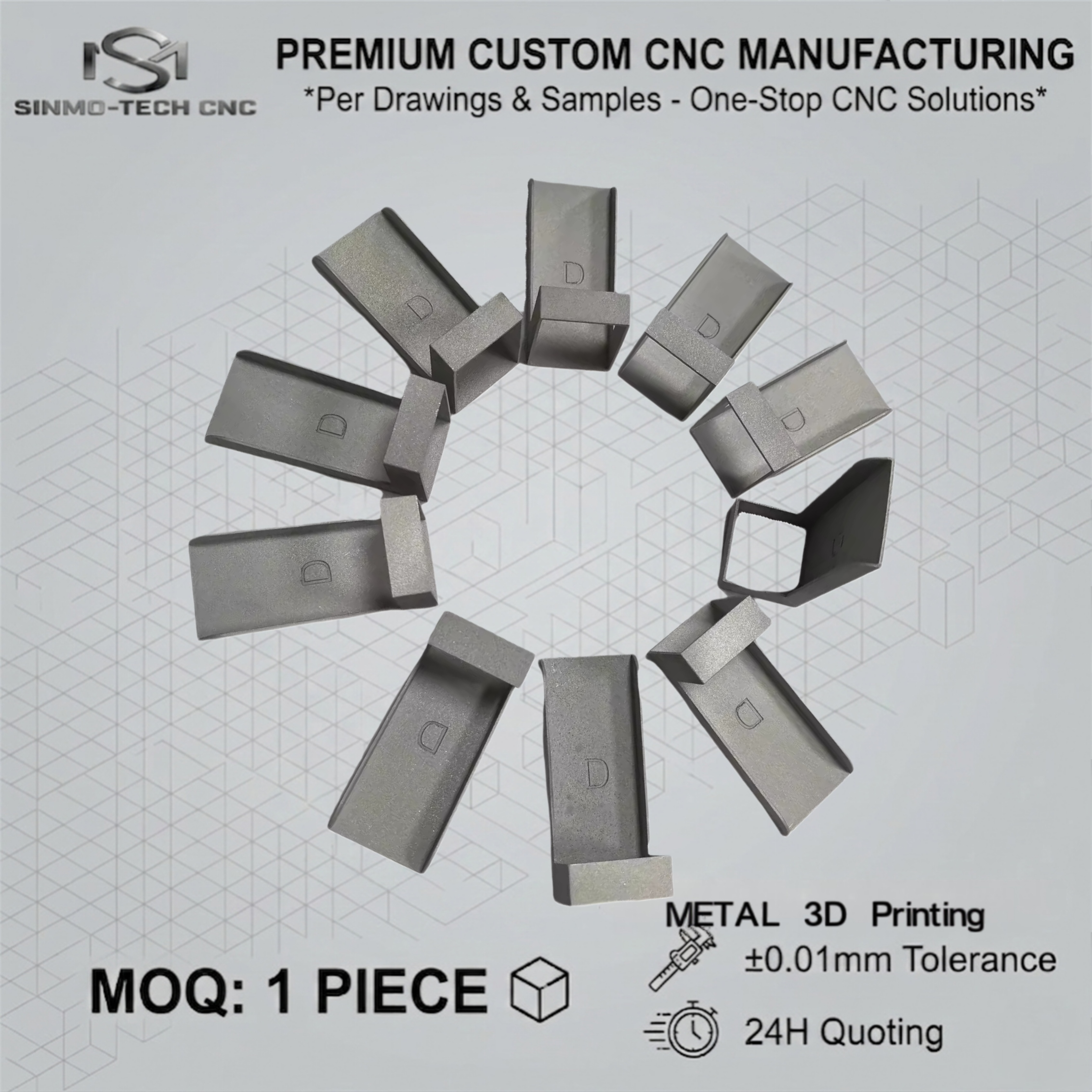 Custom Titanium 3D Printing Se - 3D Printing File ulasan dan harga