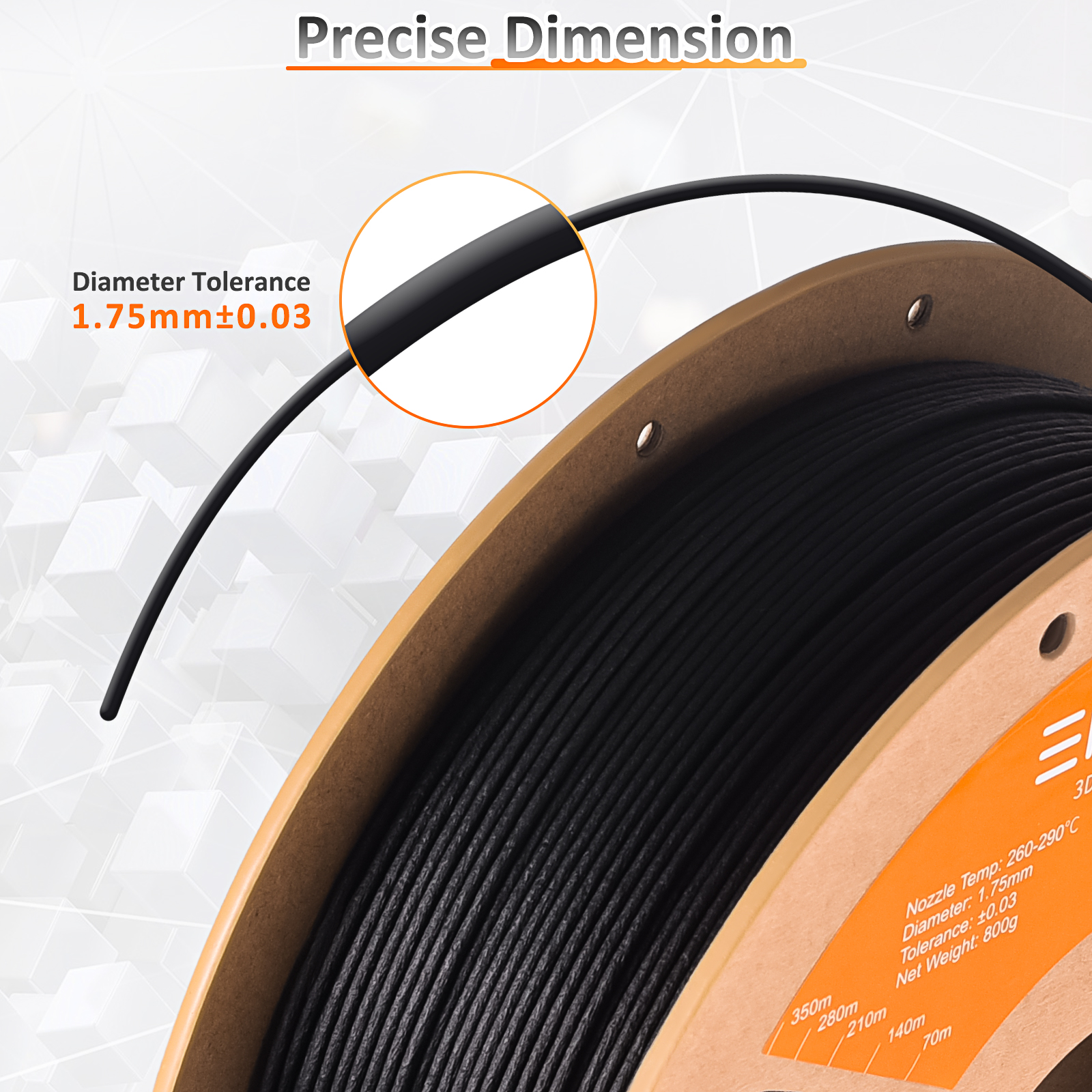 ERYONE 800G Nylon Carbon Fiber - 3D Printing Nylon Filament ulasan dan harga