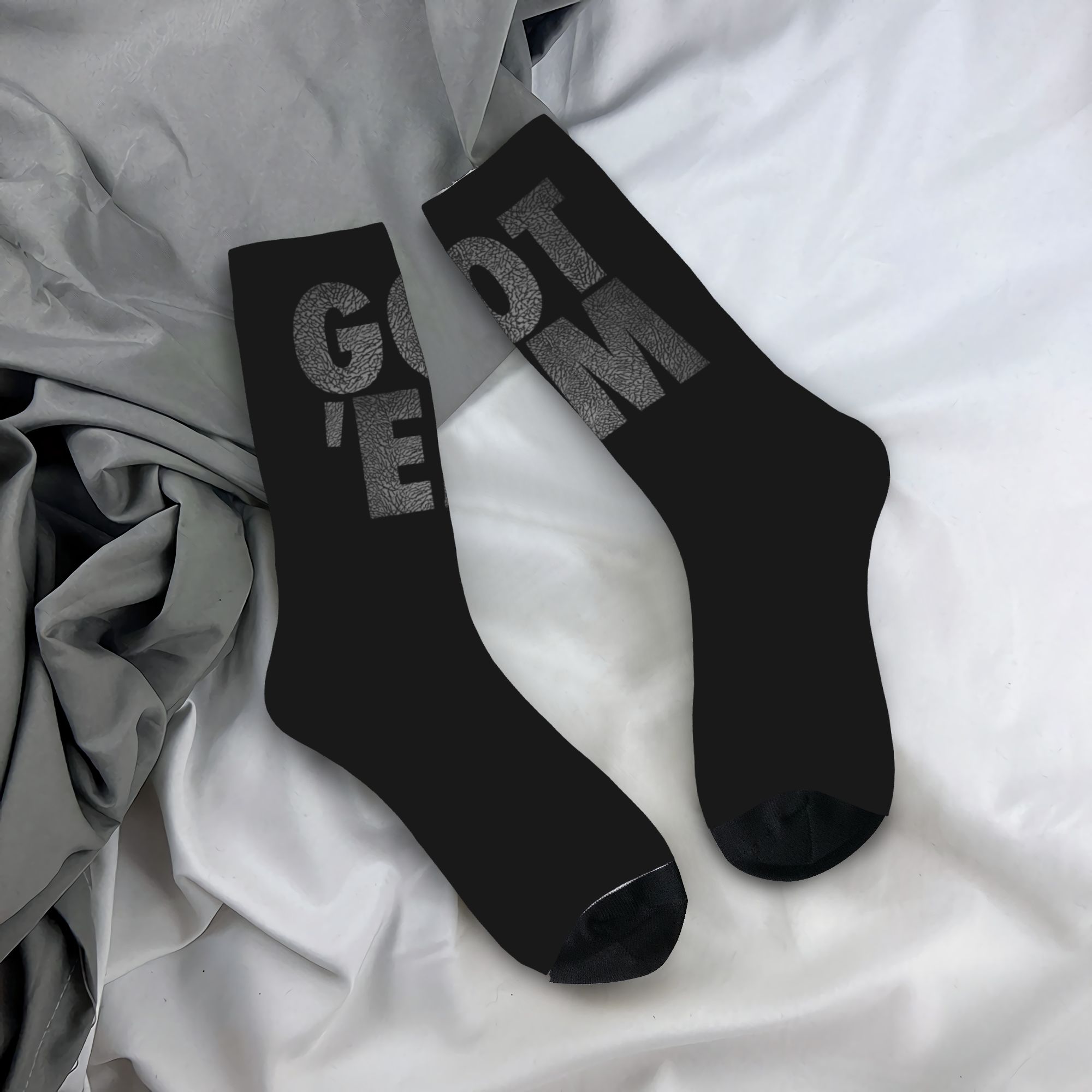 Custom Got Em Men's Crew Socks - 3D Printing Youtube ulasan dan harga