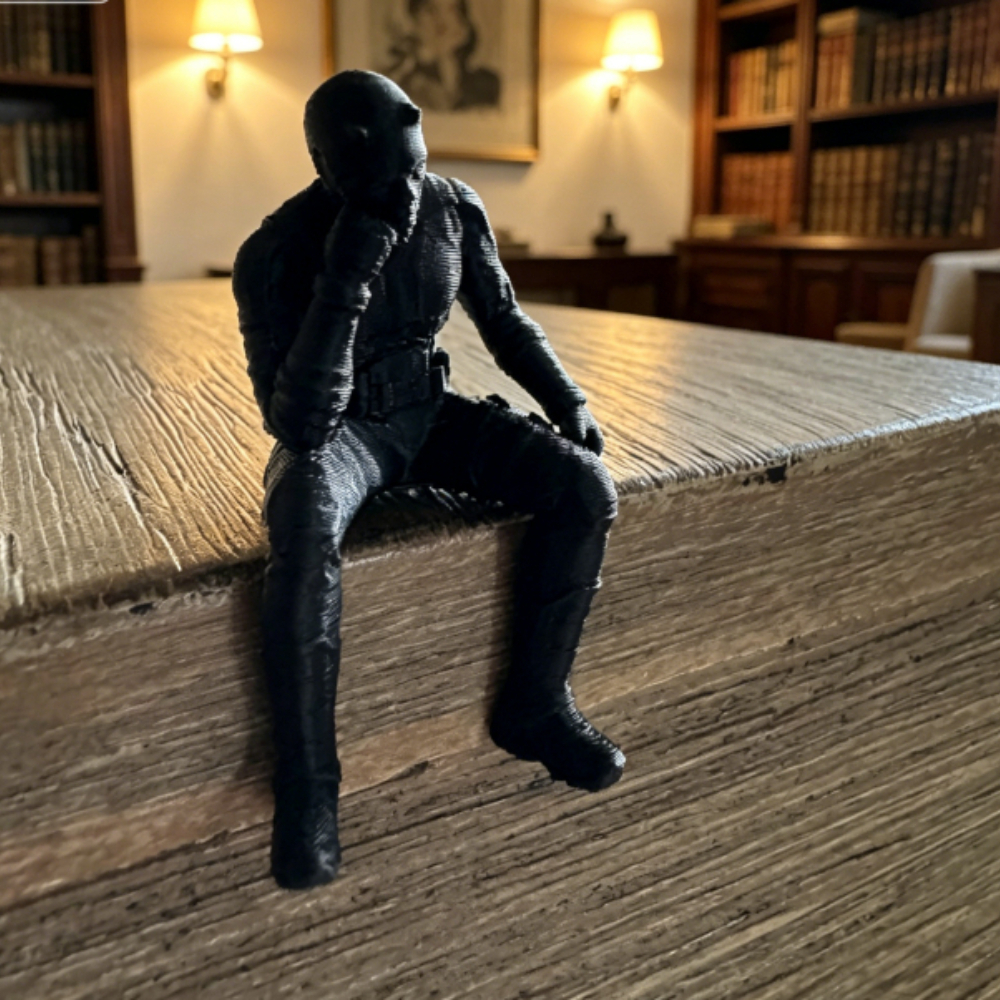 Black Tactical Masked Figurine - 3D Printing Office Setup ulasan dan harga