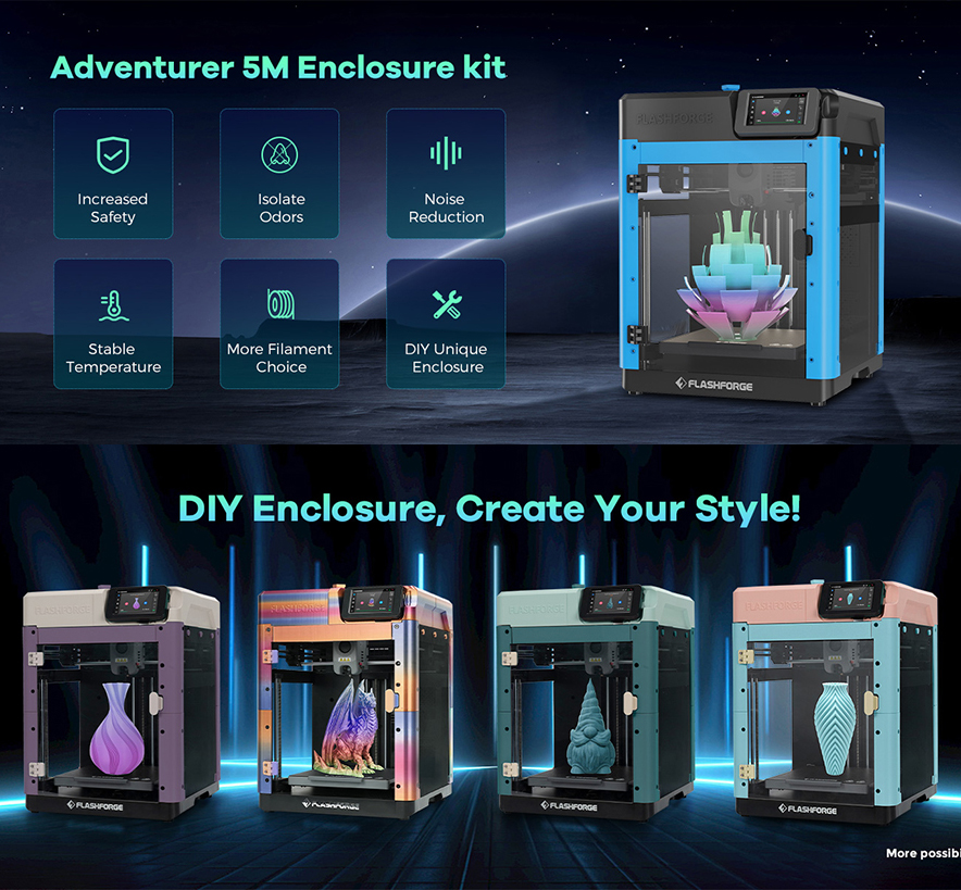 FLASHFORGE Enclosure Panel Kit - 3D Printing Housing ulasan dan harga