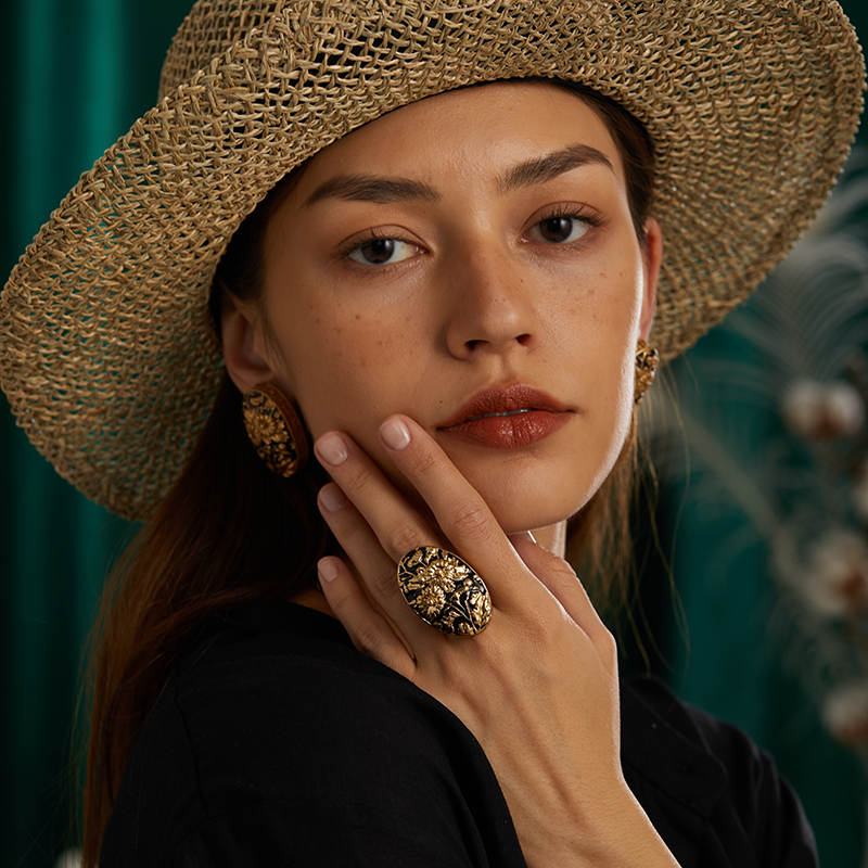 Vintage Art Deco Ring for Wome - 3D Printing Online ulasan dan harga