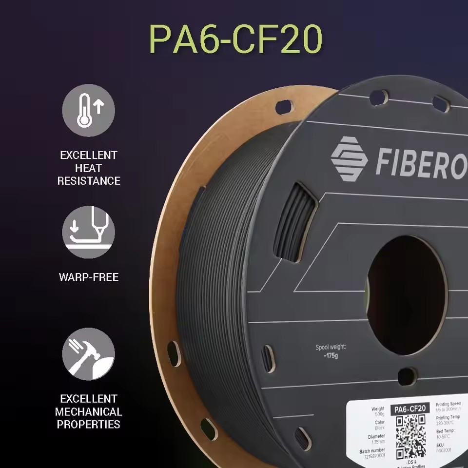 Polymaker PA6-CF20 Carbon Fibe - 3D Printing Nylon Filament ulasan dan harga