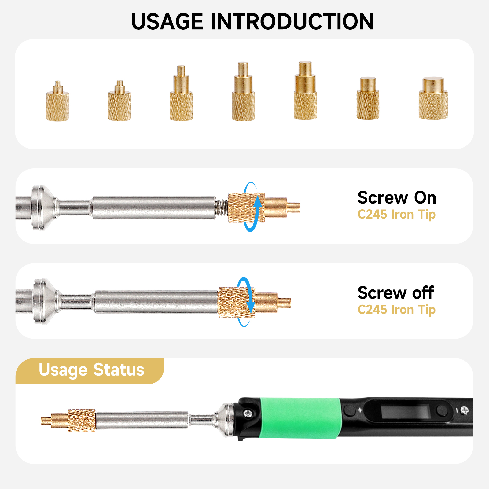 ST Soldering Tips Heat Set Ins - 3D Printing Pen ulasan dan harga