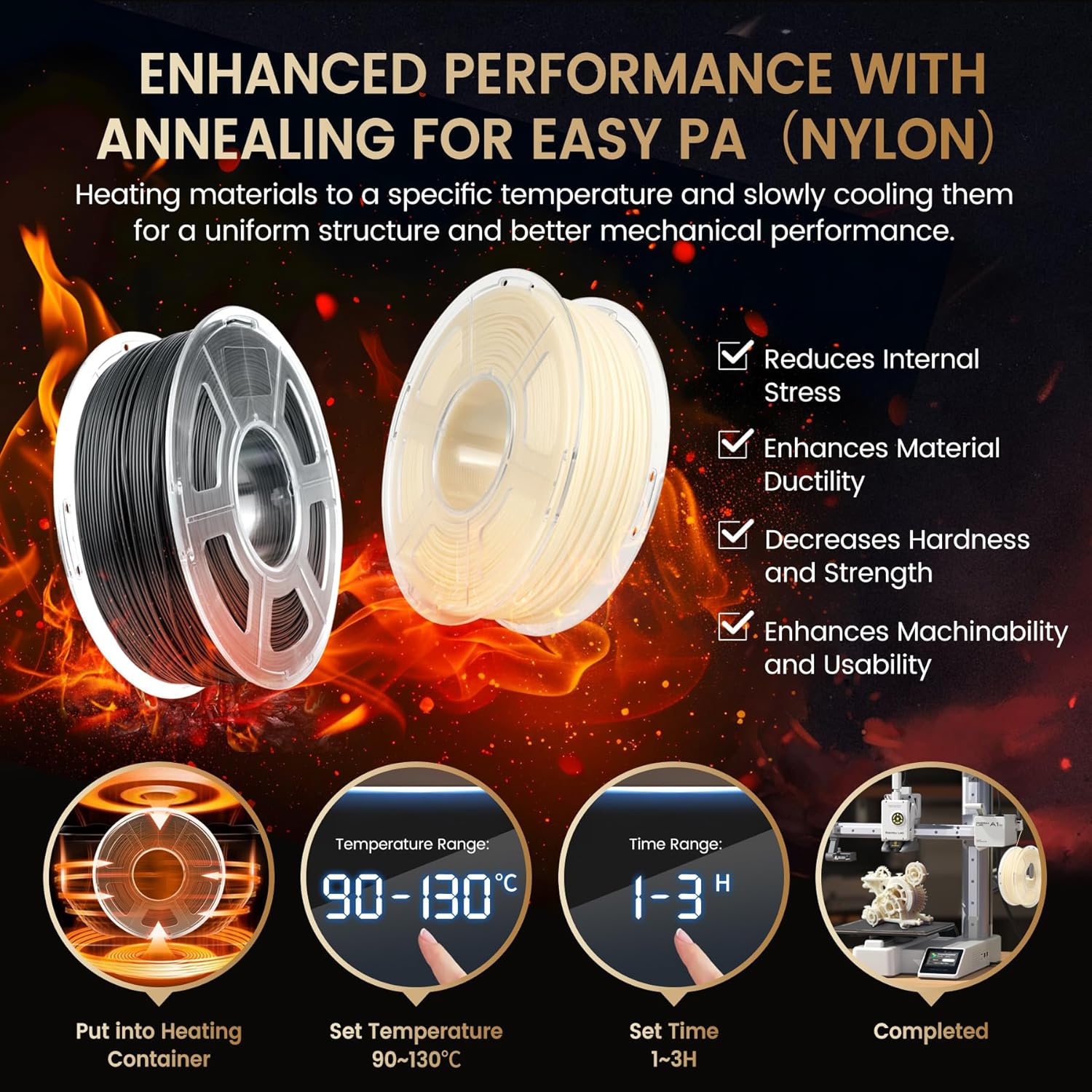 SUNLU 5KG Easy-to-Print Nylon  - 3D Printing Nylon Filament ulasan dan harga
