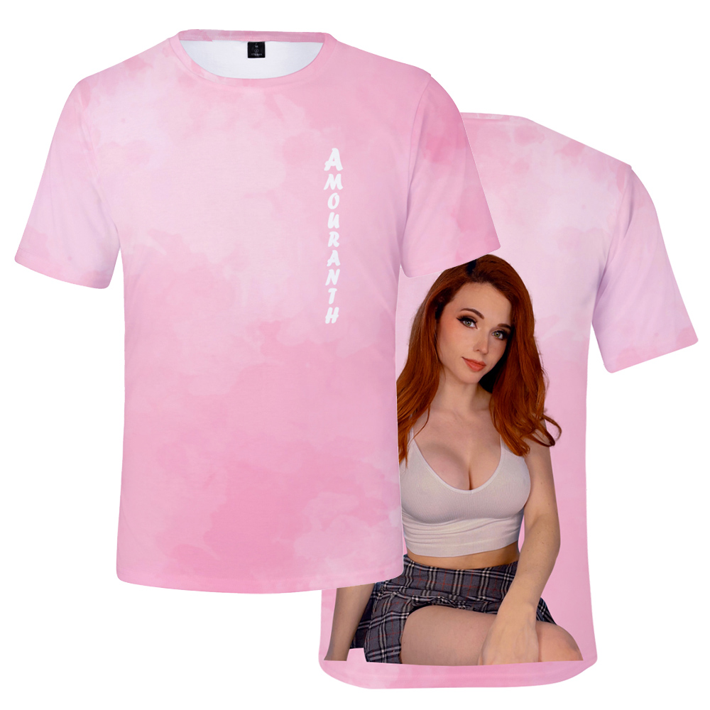 Amouranth Tshirt Unisex Crewne - 3D Printing Youtubers ulasan dan harga