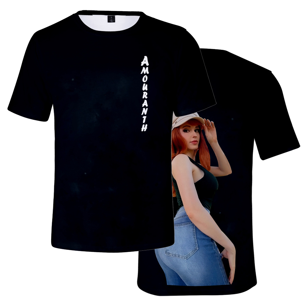 Amouranth Tshirt Unisex Crewne - 3D Printing Youtubers ulasan dan harga