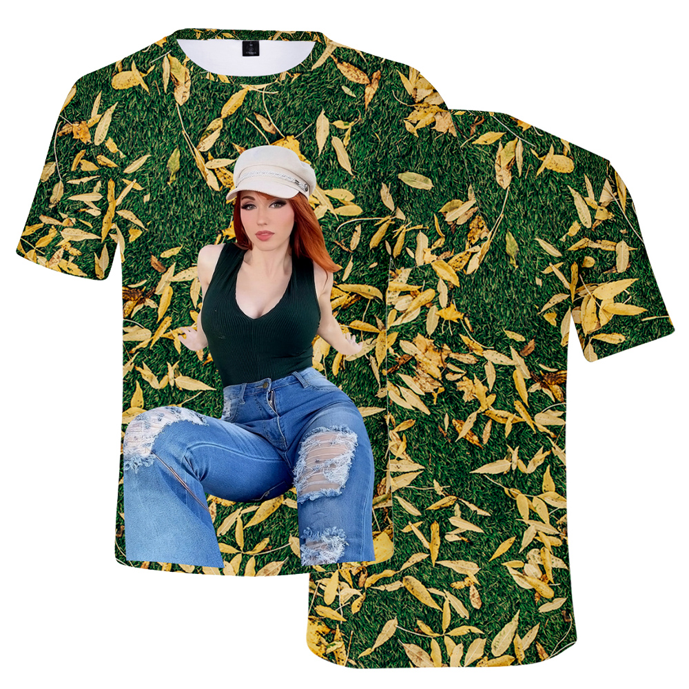 Amouranth Tshirt Unisex Crewne - 3D Printing Youtubers ulasan dan harga