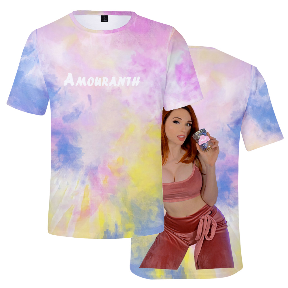 Amouranth Tshirt Unisex Crewne - 3D Printing Youtubers ulasan dan harga