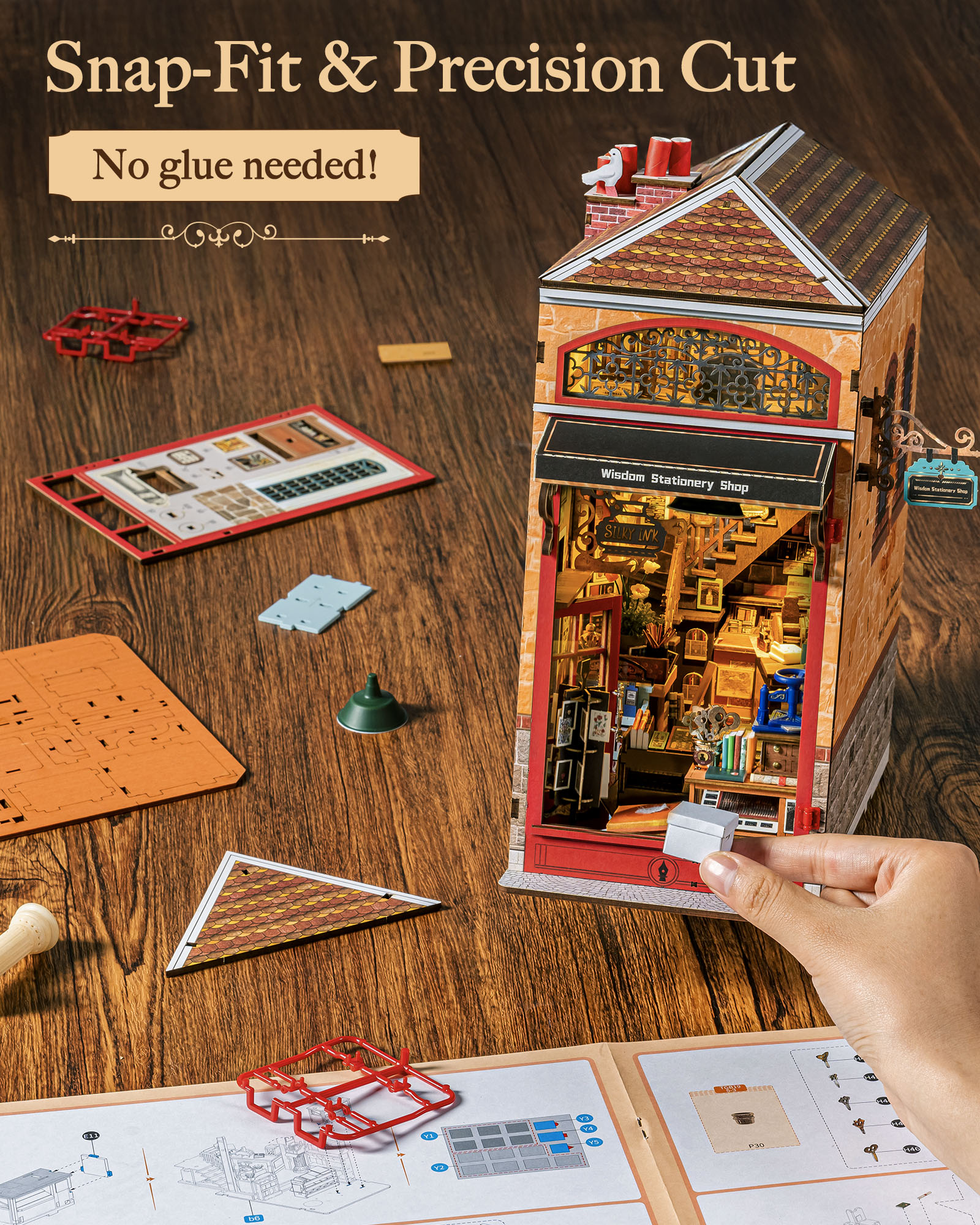 Rolife Wisdom Stationery Shop  - 3D Printing Lego ulasan dan harga