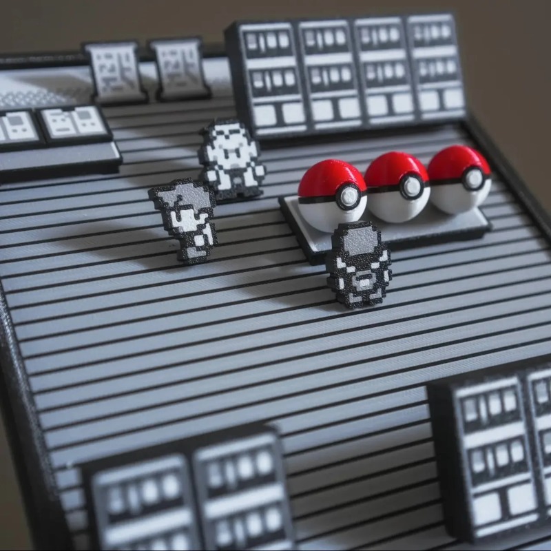Pokemon Gold Silver Scene Figu - 3D Printing Construction ulasan dan harga