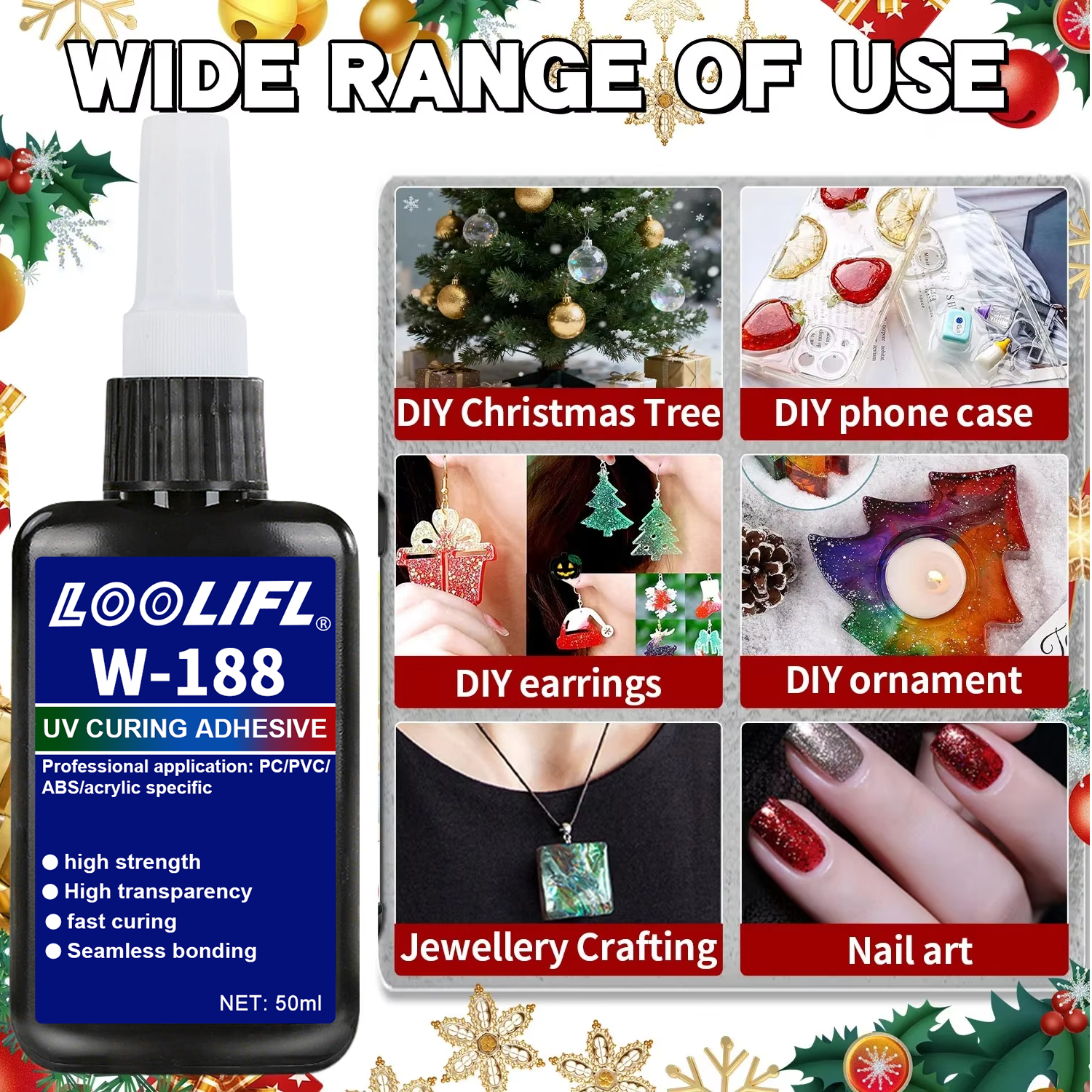 LOOLIFL 188 Strong 50ml UV res - Resin Curing Station ulasan dan harga