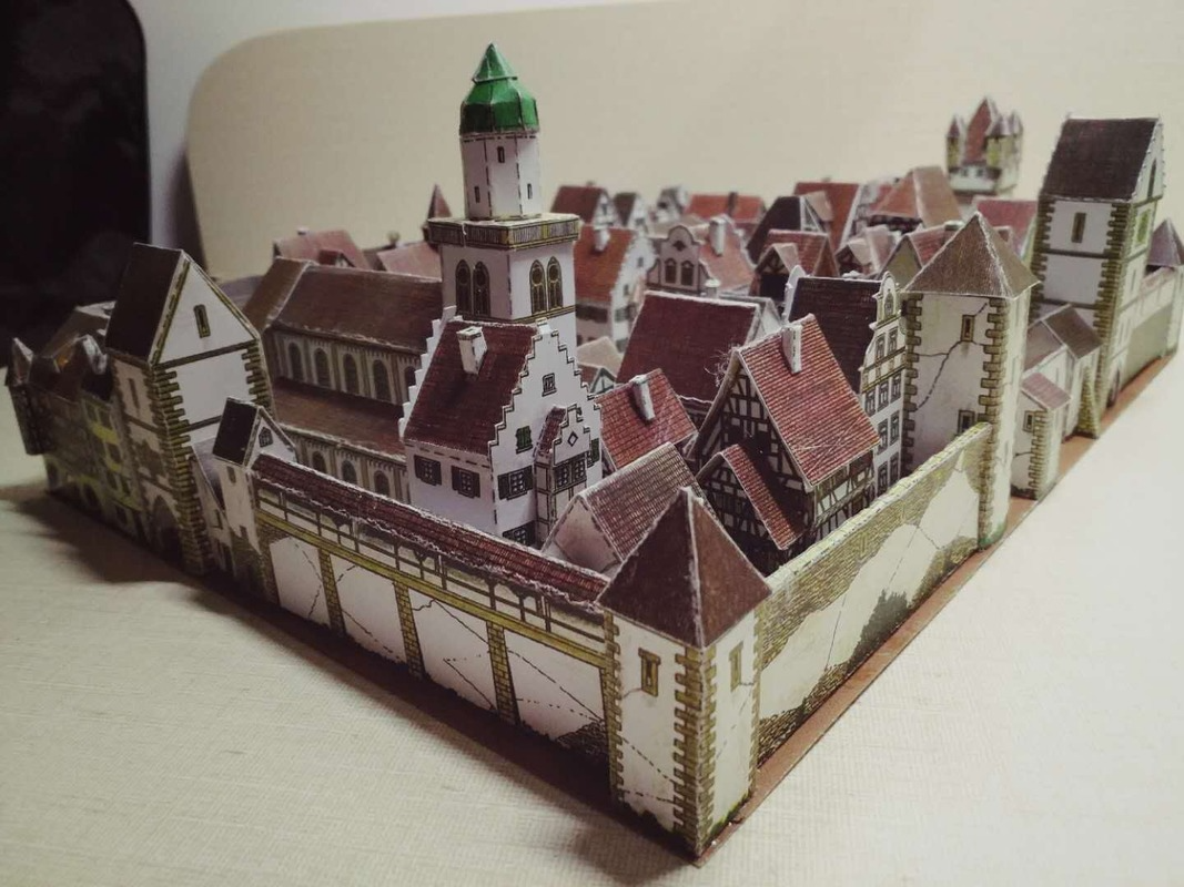 Medieval Town Building 3D Pape - 3D Printing Lego ulasan dan harga