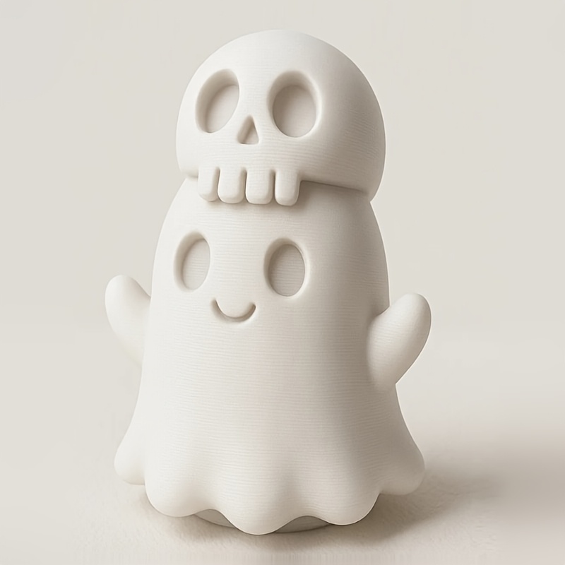 3D Printed Cute Ghost Skull Ha - 3D Printing Office Setup ulasan dan harga