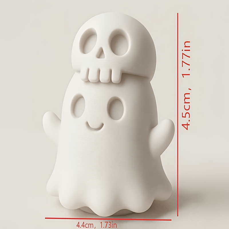 3D Printed Cute Ghost Skull Ha - 3D Printing Office Setup ulasan dan harga