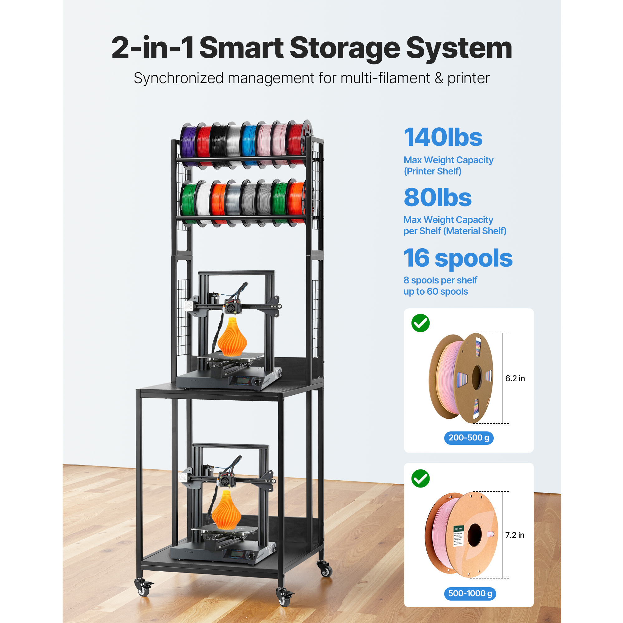 SucceBuy 4-Tier 3D Printer Fil - 3D Printing Online ulasan dan harga