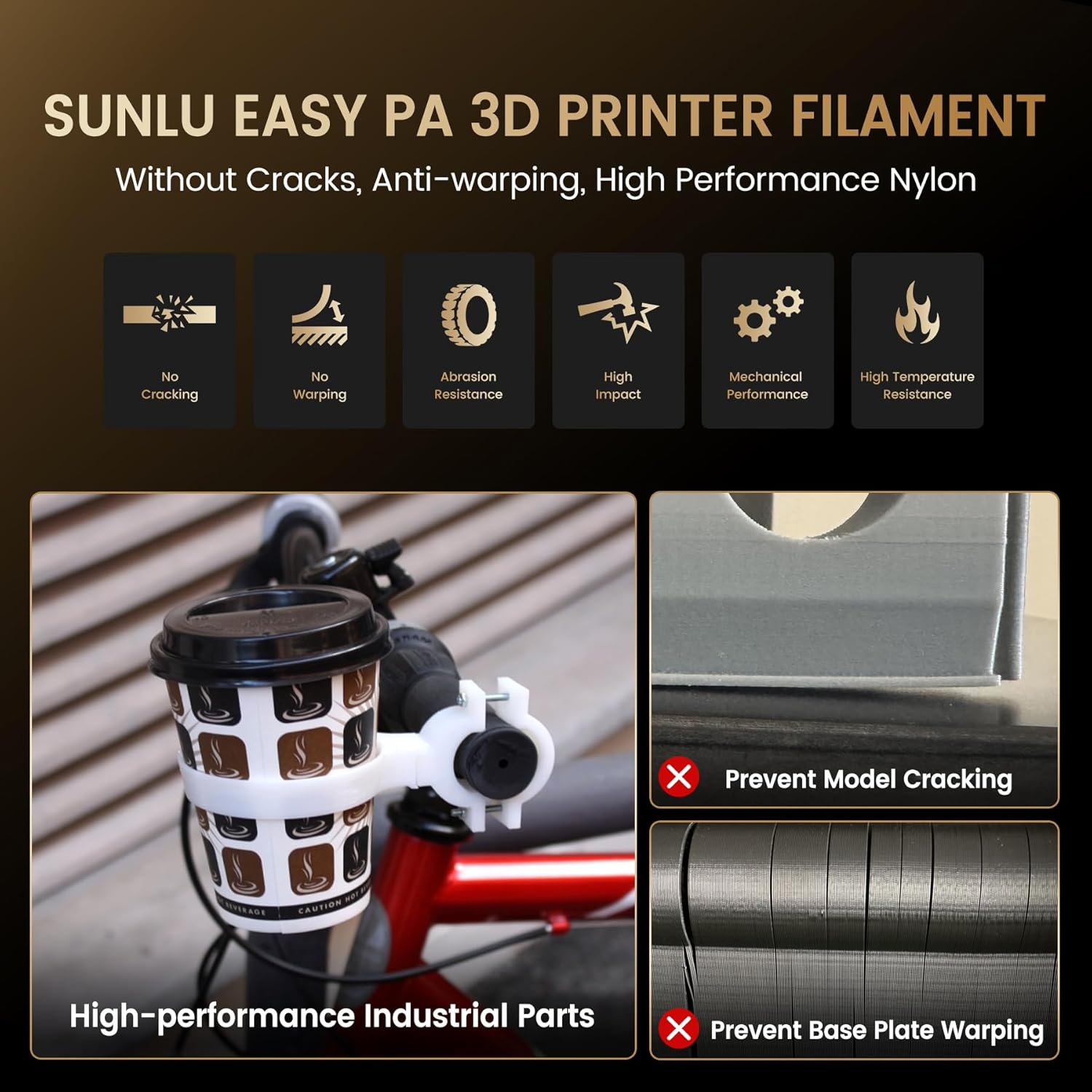 SUNLU 1KG Easy-to-Print Nylon  - 3D Printing Nylon Filament ulasan dan harga